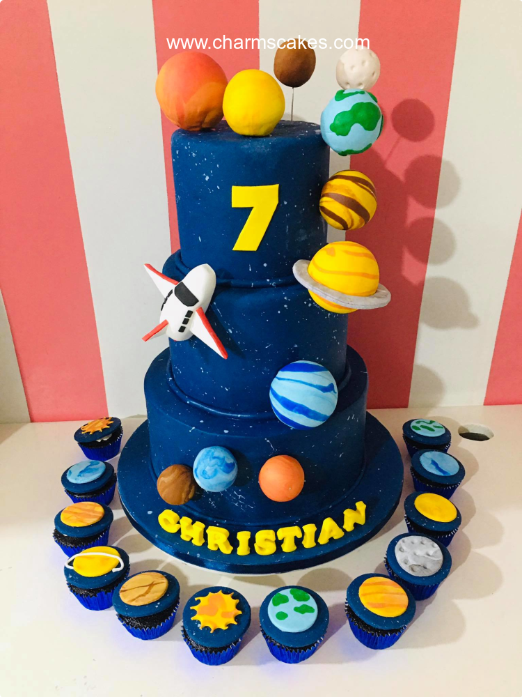 Chris Outer Space Custom Cake
